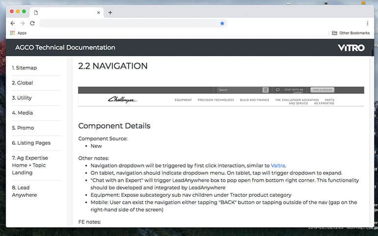 Technical documentation site for Challenger modules