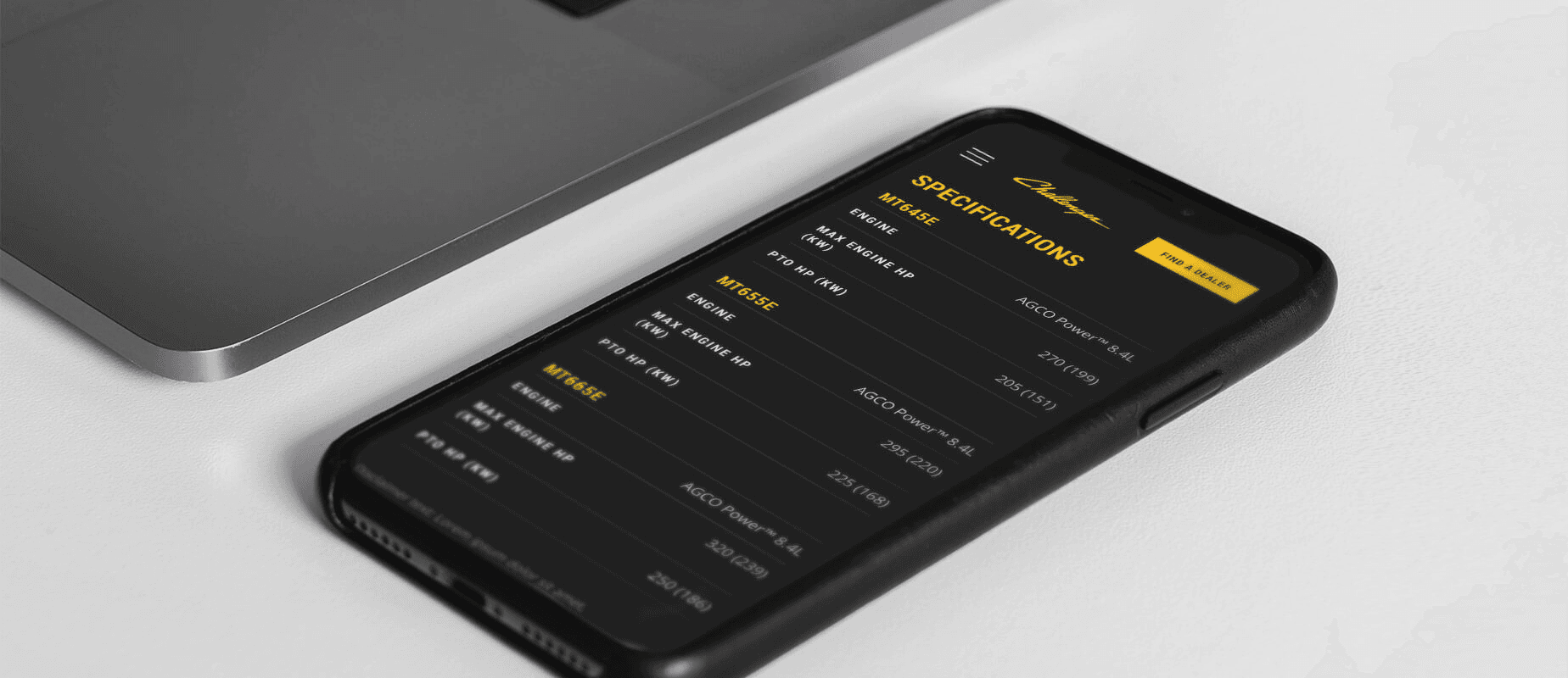 Challenger website redesign shown across phone screens