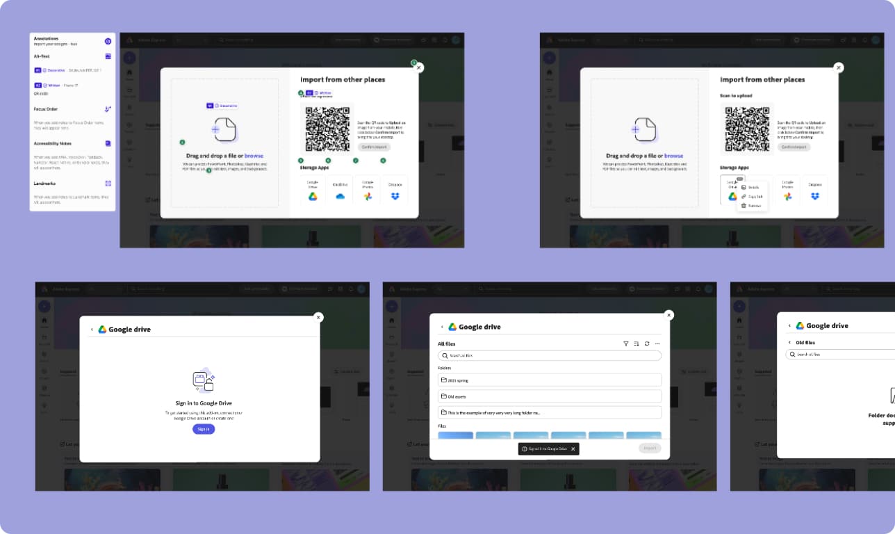 Accessibility bluelining