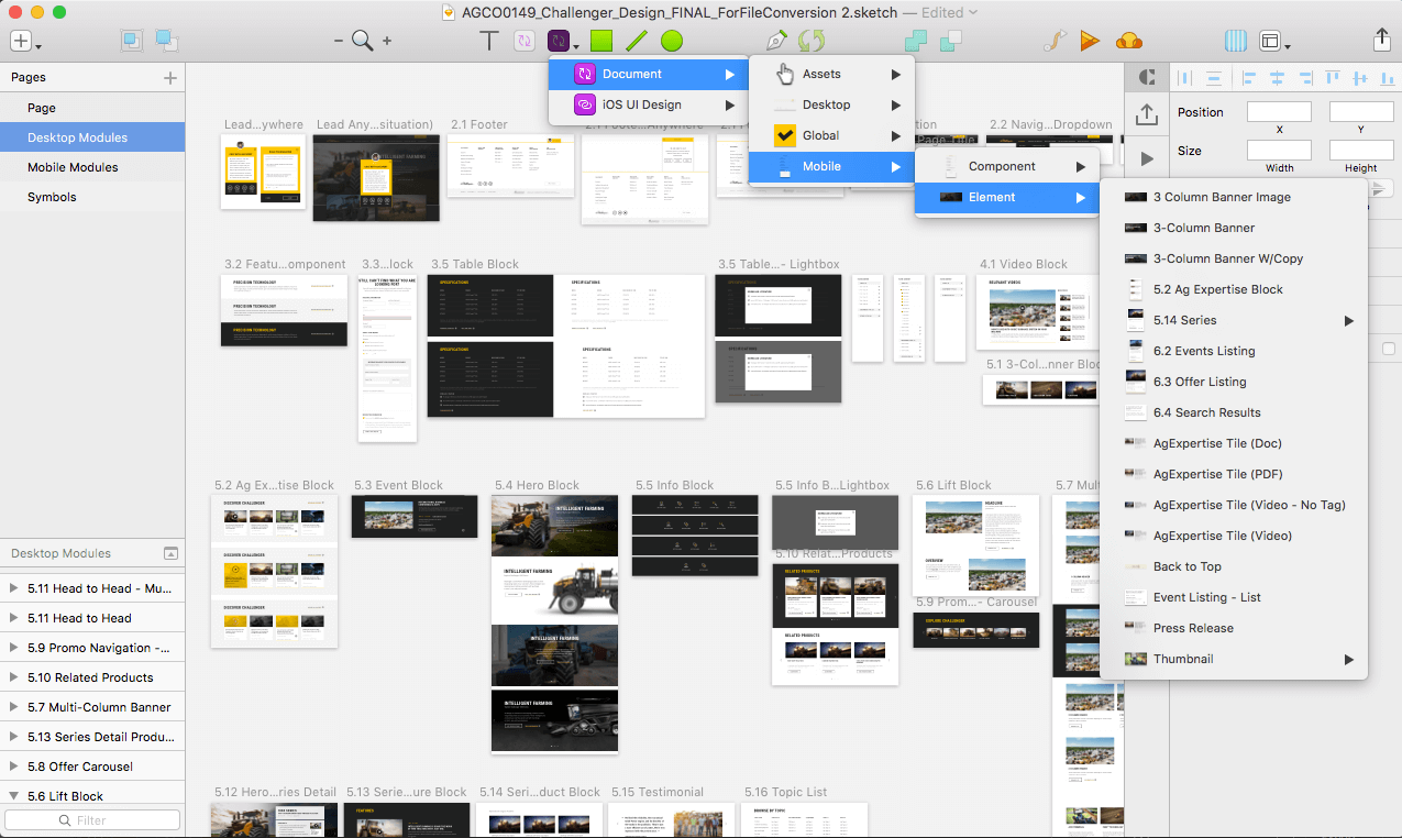 UI component library sheet 2