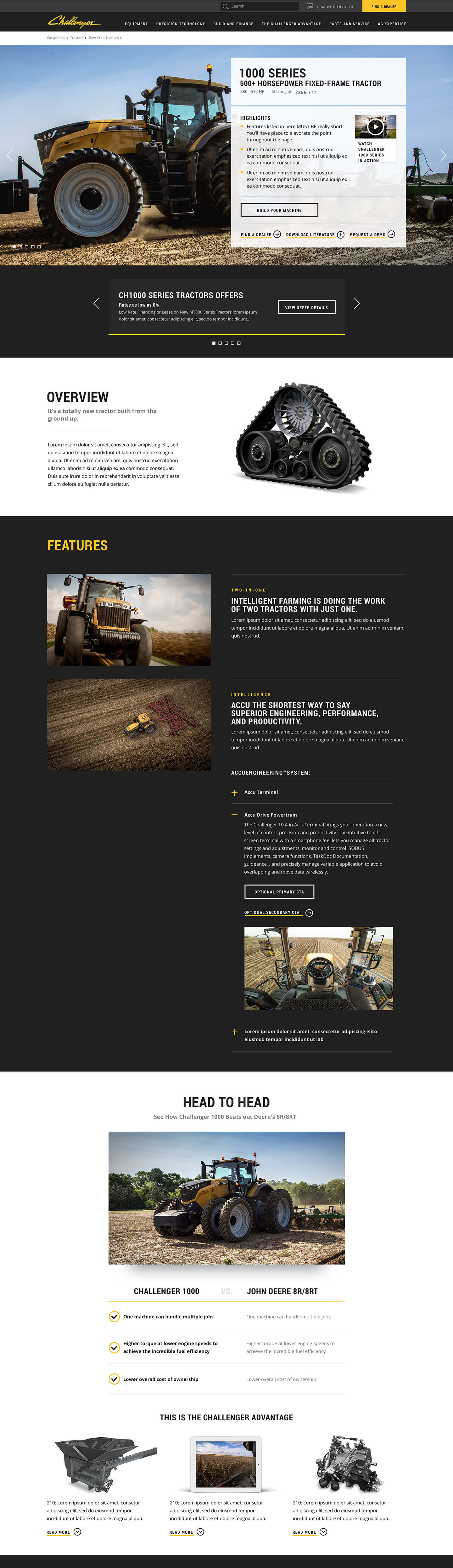 Detail page design