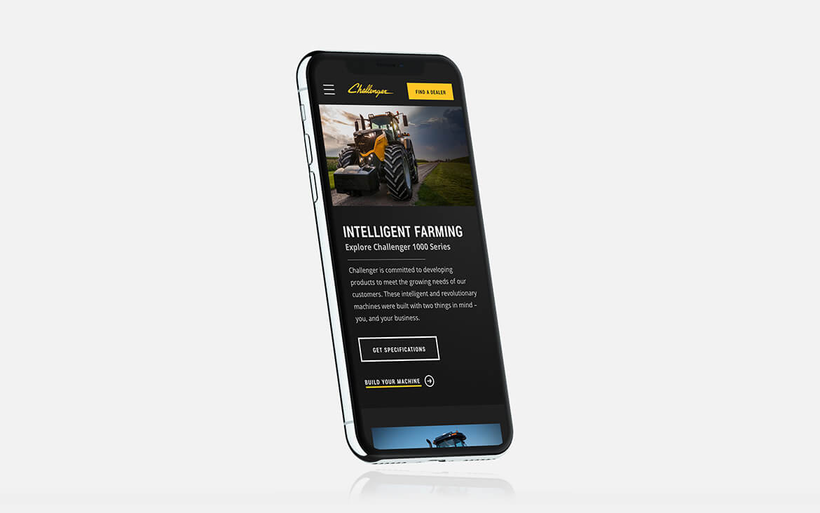 Mobile hero design
