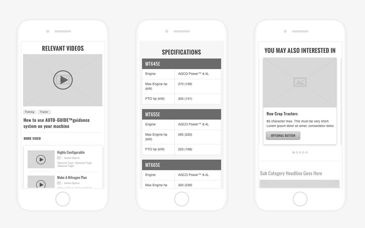 Mobile wireframe screen 2