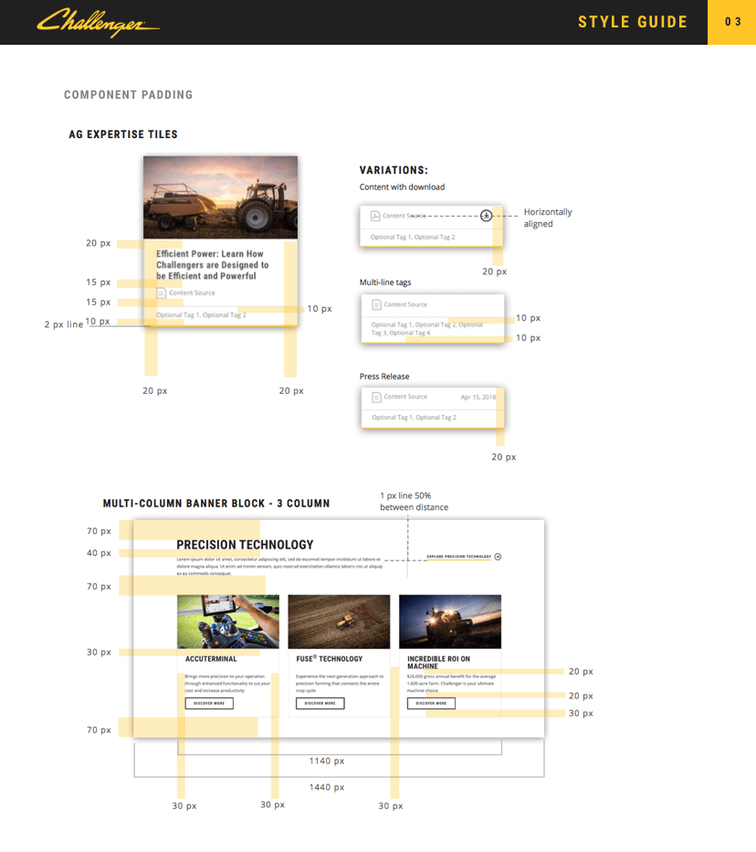 Style guide / style tile 3