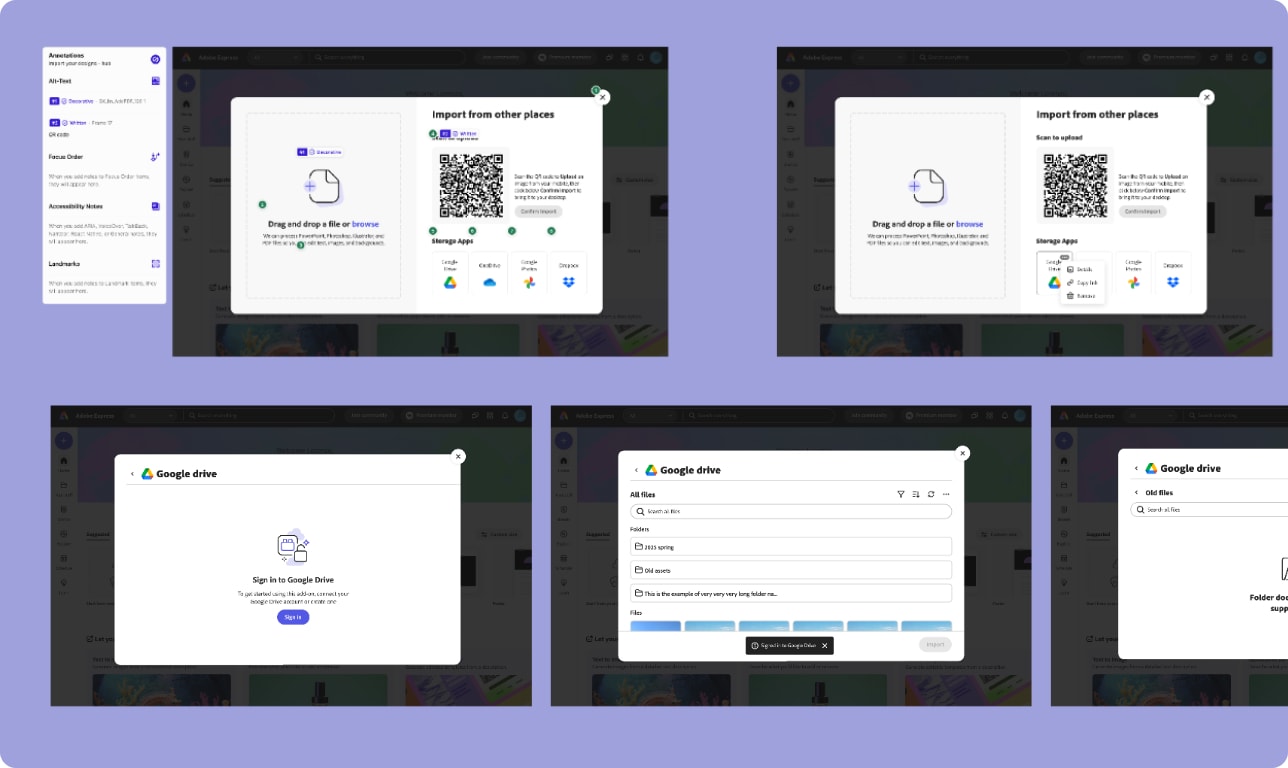 Accessibility bluelining