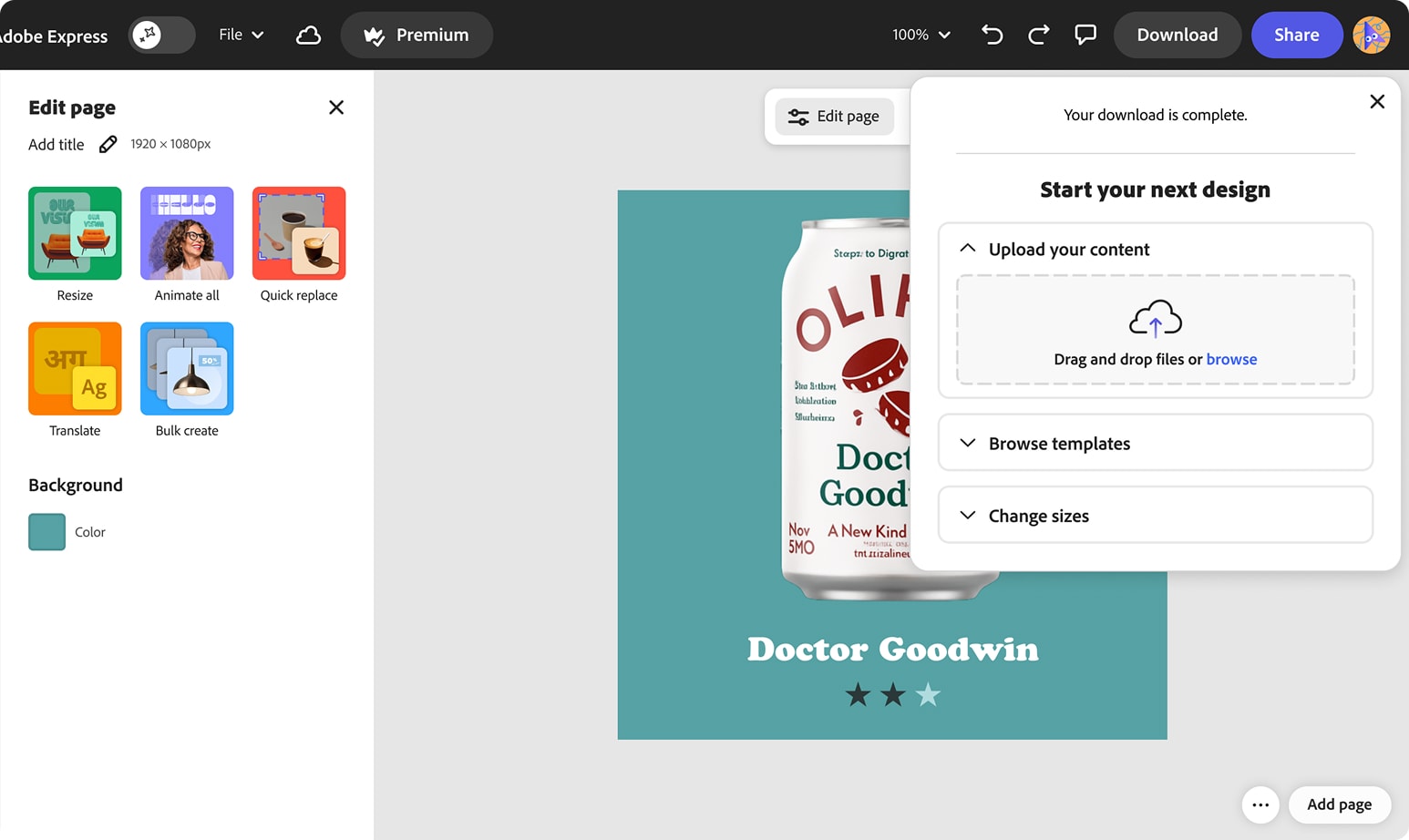 After — Multi-CTA accordion
