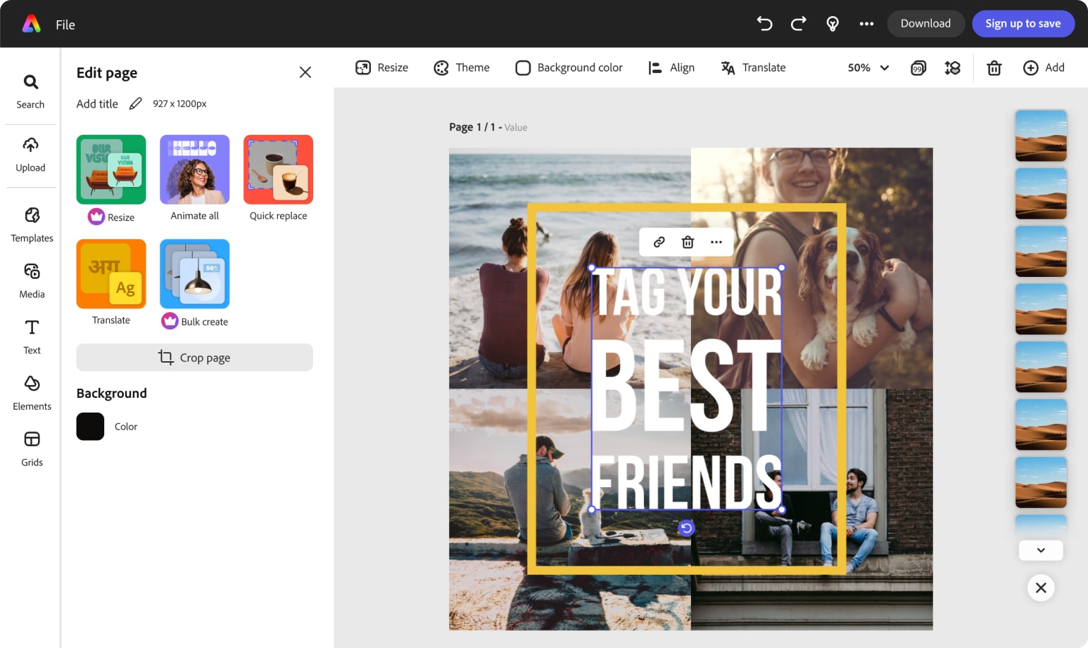 US PLG V2 Logged Out Editor with simplified navigation and fewer sign-up blockers