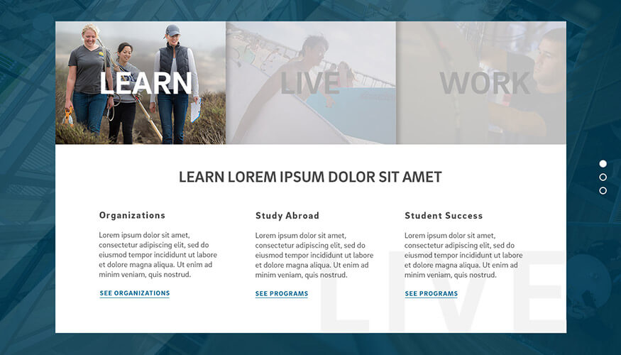 UC San Diego content page