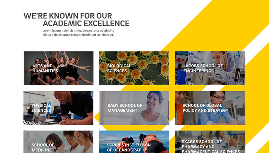 UC San Diego interior page